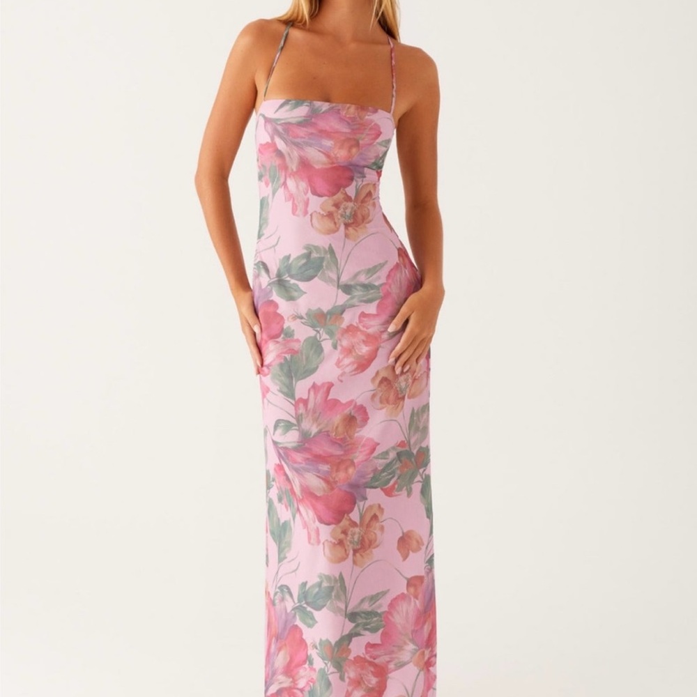 Peppermayo Pink Floral Maxi Dress